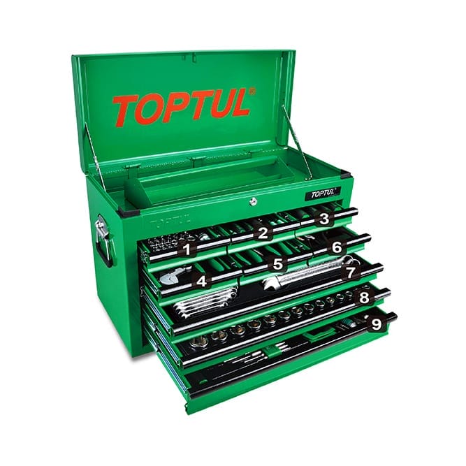 Toptul Green Tool Kit 186pc