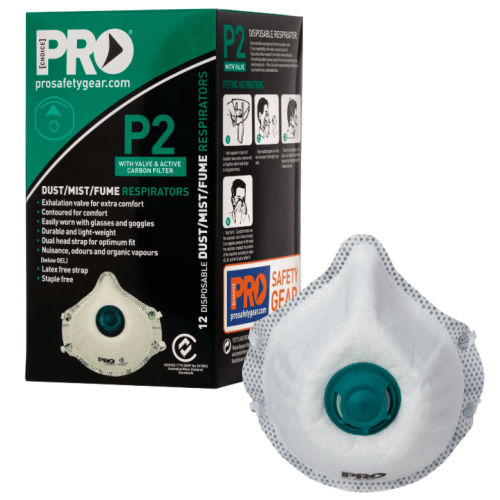 P2 Charcoal Dust Mask Box.12