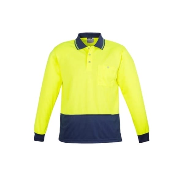 Hi-Vis Long Sleeve Polo Shirt