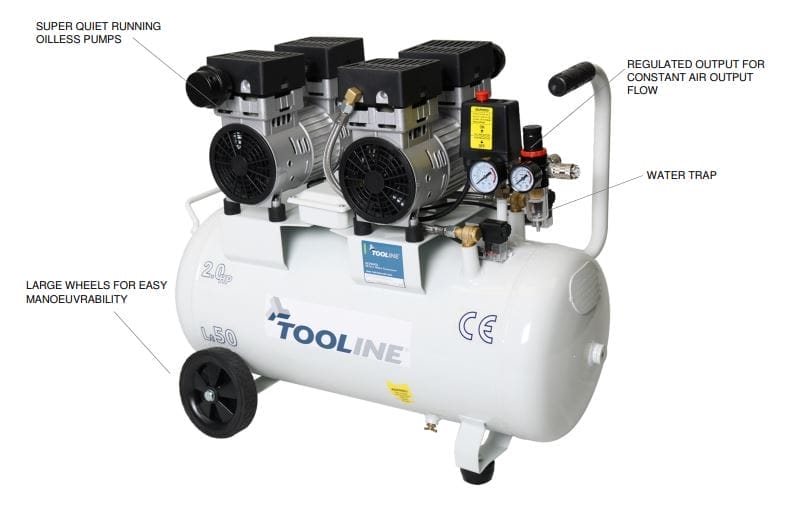 Oilless 50L Compressor – AC2050OL
