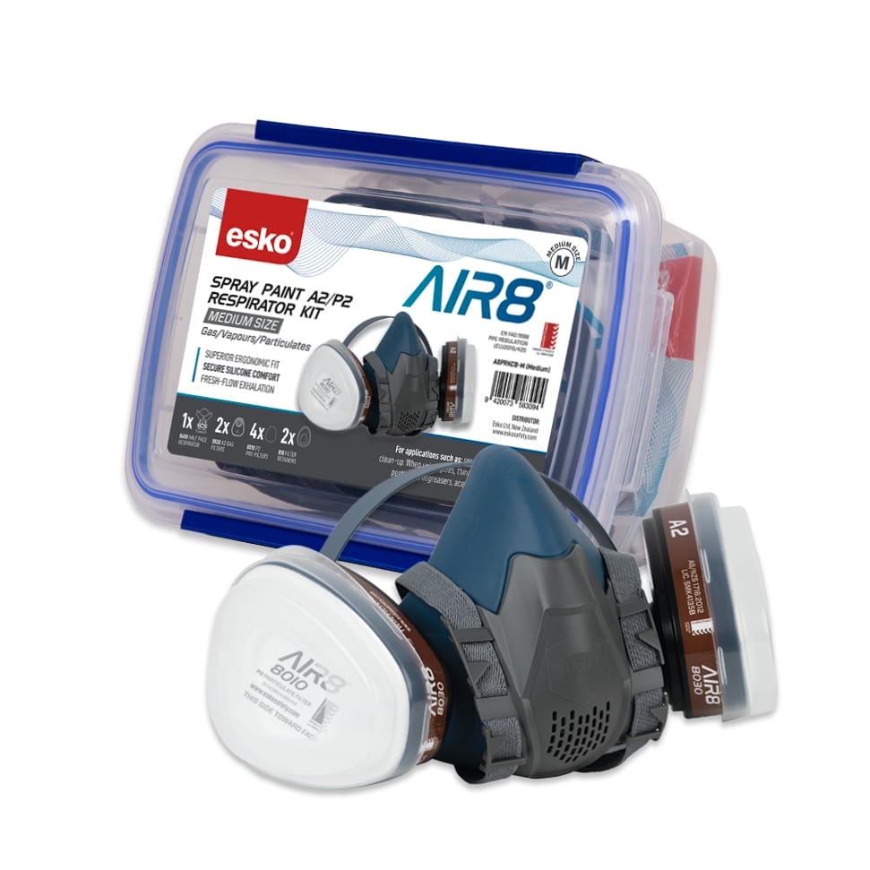 Esko AIR8 Spray Paint Clipbox Respirator Kit