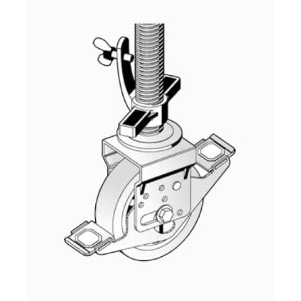 Castors Adjustable Height