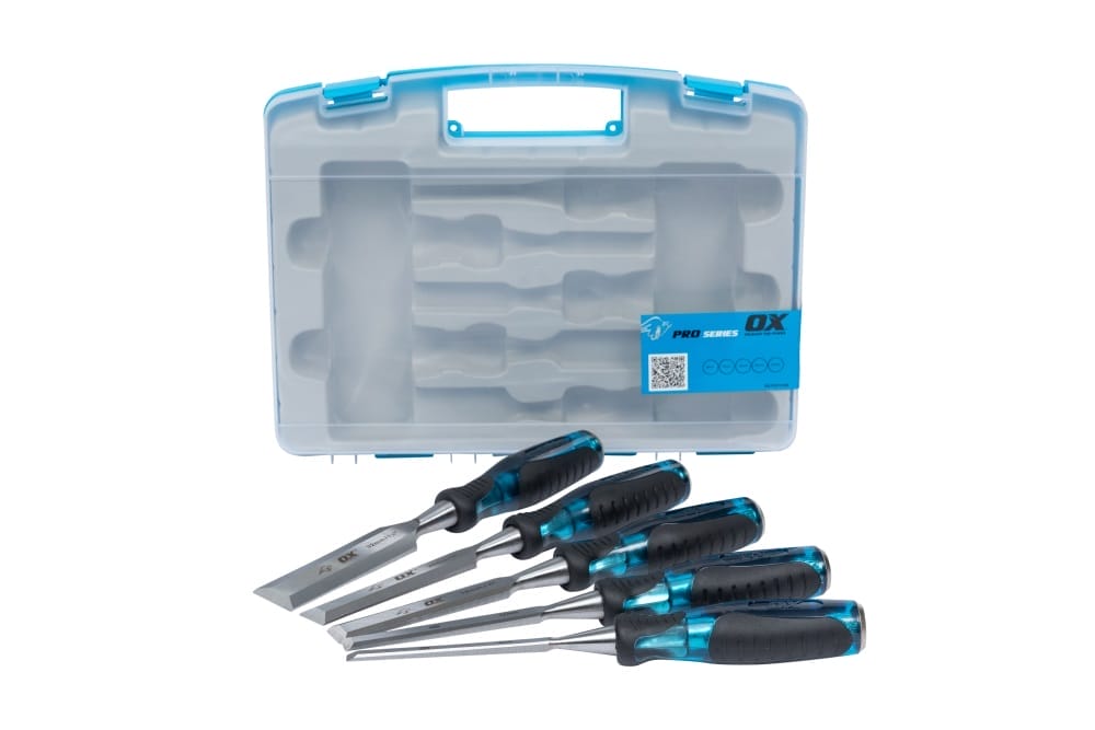OX Pro 5 piece Wood Chisel Set