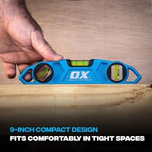 OX Tools Pro 9 inch Magnetic Torpedo Level