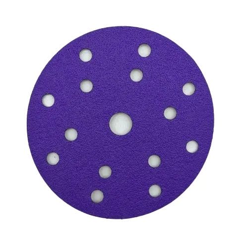 Purple Ceramic Sanding Disc 150mm 15 Hole