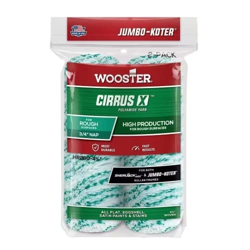 Wooster Jumbo Koter Cirrus X Mini Polyamide High-Density Woven Roller Cover